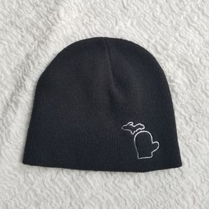 The Mitten State Black Michigan Knit Beanie